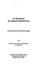 Portada de La Literatura de Augusto Monterroso