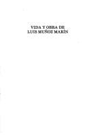 Portada de Vida y obra de Luis Muñoz Marín