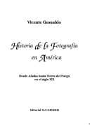Portada de Historia de la fotografía en América