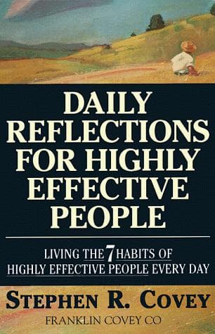 Portada de Daily reflections for highly effective people