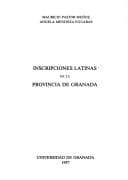 Portada de Inscripciones latinas de la provincia de Granada