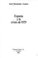 Portada de España y la crisis de 1929