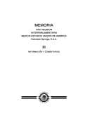 Portada de Memoria