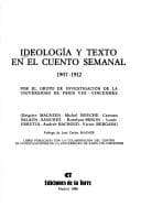 Portada de Ideología y texto en El Cuento semanal, 1907-1912