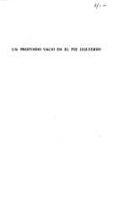 Portada de Un profundo vacío en el pie izquierdo