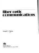 Portada de Fiber optic communications