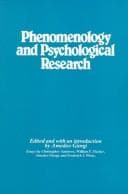 Portada de Phenomenology and psychological research