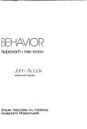 Portada de Animal behavior