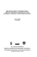 Portada de Regionalismo y federalismo