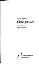 Portada de Obra poética