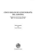 Portada de Cinco siglos de lexicografía del español