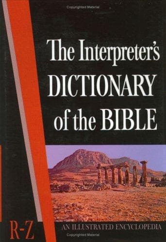 Portada de The Interpreter's Dictionary of the Bible, An Illustrated Encyclopedia (Volume 4: R-Z)