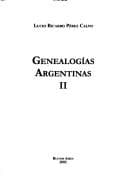 Portada de Genealogías argentinas