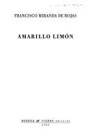 Portada de Amarillo limón