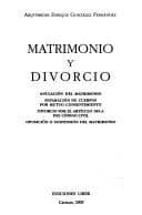 Portada de Matrimonio y divorcio