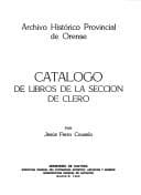 Portada de Catálogo de libros de la Seccion de Clero