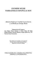 Portada de Escribir mujer