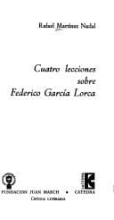 Portada de Cuatro lecciones sobre Federico García Lorca