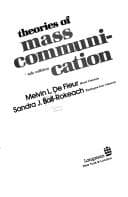 Portada de Theories of mass communication.