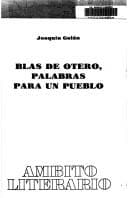 Portada de Blas de Otero, palabras para un pueblo