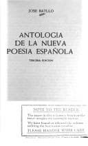 Portada de Antología de la nueva poesía española
