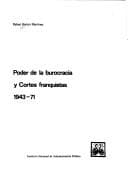 Portada de Poder de la burocracia y Cortes franquistas, 1943-71