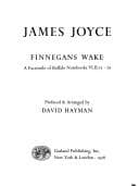 Portada de Finnegans wake