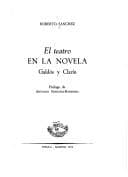 Portada de El teatro en la novela, Galdós y Clarín
