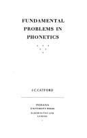 Portada de Fundamental problems in phonetics