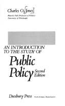 Portada de An introduction to the study of public policy