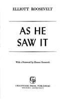 Portada de As he saw it.