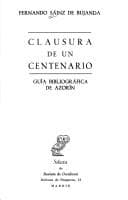 Portada de Clausura de un centenario