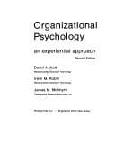 Portada de Organizational psychology