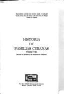 Portada de Historia de familias cubanas