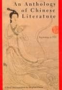 Portada de An Anthology of Chinese Literature