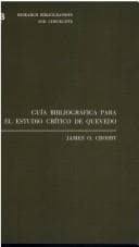 Portada de Guia bibliográfica para el estudio crítico de Quevedo