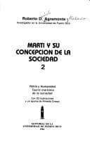 Portada de Marti Y Su Concepcion De LA Sociedad 2