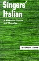 Portada de Singers' Italian