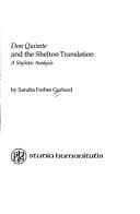 Portada de "Don Quijote" and the Shelton Translation