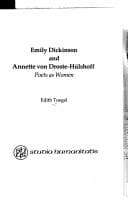 Portada de Emily Dickinson and Annette Von Droste-Hlshoff