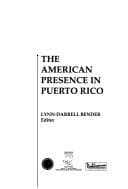 Portada de The American Presence in Puerto Rico