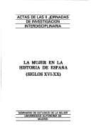 Portada de La mujer en la historia de España (siglos XVI-XX)
