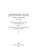 Portada de Leopoldo Alas. Un Clasico Contemporaneo 1901-2001