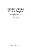 Portada de Nombres Comunes Visiones Propias