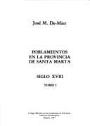 Portada de Poblamientos en la provincia de Santa Marta