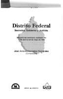 Portada de Distrito Federal: Sociedad, gobierno y justicia