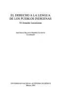 Portada de El Derecho a la lengua de los pueblos indígenas