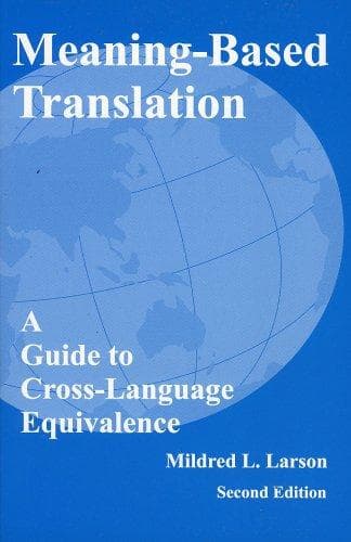 Portada de Meaning-Based Translation