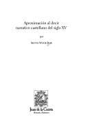Portada de Aproximacion Al Decir Narrativo Castellano Del Siglo Xv (Juan de La Cuesta Hispanic Monographs)