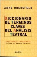 Portada de Diccionario de Terminos Claves del Analisis Teatral